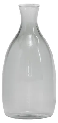 Immagine prodotto di Vaso Un Fiore design artigianale in vetro borosilicato soffiato a mano, capacità 35 cl, colore grigio, ideale per decorazione interni ed esterni