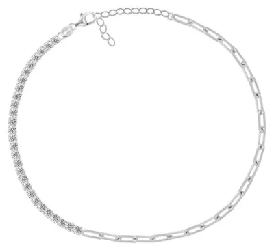 Immagine prodotto di Bracciale in argento con zirconi BRC68W