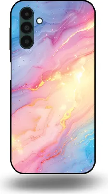 Produktbild von Smartphonica Handyhülle Geeignet für  Samsung Galaxy A13 5G mit Regenbogen-Glitzer-Marmor-Druck - TPU-Hülle  Hülle Regenbogen Glitter Marmor Design