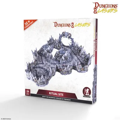 Produktbild von Dungeons & Lasers – Geländeset „Ritualstätte“ für Rollenspiele und Tabletop-Spiele