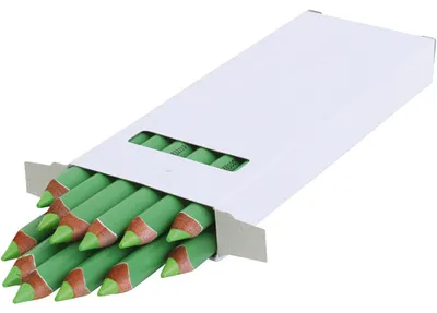 Produktbild von edu3 Jumbo-Buntstifte, Dicke 10 mm, Mine 6,25 mm, Hellgrün, 12 Stk/ 1 Pck [HOB-408062]
