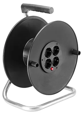 Produktbild von BACHMANN Kabeltrommel 4-fach leer, ohne Kabel, Kunststoff