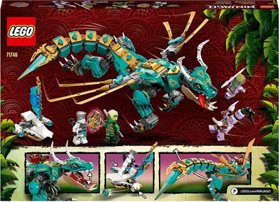 Zdjęcie produktu dla LEGO NINJAGO Dżunglowy smok, Zestaw do budowania, 8 lat(a), Plastik, 506 szt., 585 g