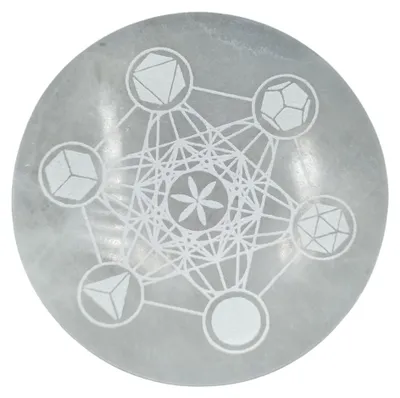 Productafbeelding van Grote oplaadplaat, 18 cm - Heilige Geometrie
