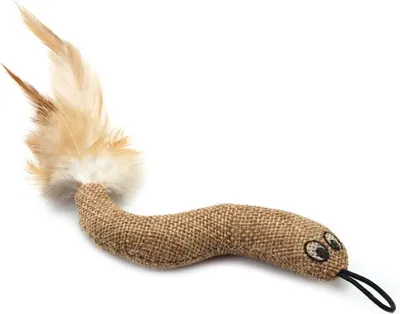 Produktbild von Beeztees Katzenspielzeug Schlange Textil 18 cm