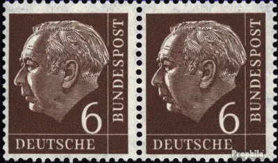 Produktbild von Briefmarken BRD (BR.Deutschland) 1954 Mi 180x wP waagerechtes Paar postfrisch Heuss