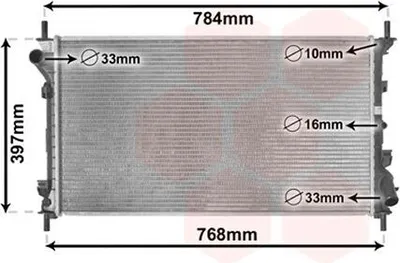 Image de VAN WEZEL Radiateur (refroidissement du moteur)