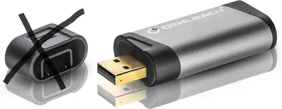 Produktbild von OEHLBACH USB Bridge, 0,002%, 100 dB, 24-bit/96kHz, 10 Ohm, 20 - 20000 Hz, 3.5mm