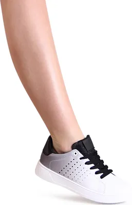 Produktbild von topschuhe24 2736 Damen Sneaker Skater Turnschuhe Farbverlauf, Farbe:Schwarz, Größe:38 EU
