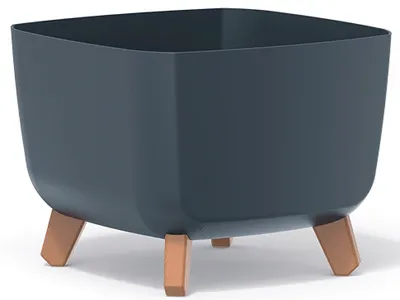 Obrázek produktu pro nabbi Plastový květináč na nožičkách DGQL300 29 cm - antracit