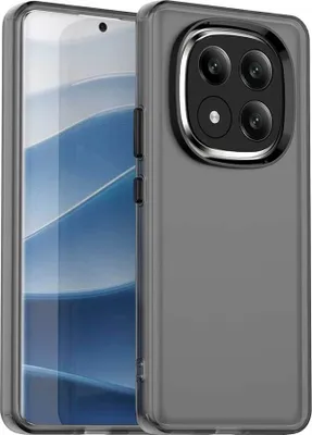 Obrázek produktu pro Pouzdro pro Xiaomi Redmi Note 14 Pro+ 5G, tenké poloprůhledné matné nárazuvzdorné pouzdro na telefon Černý