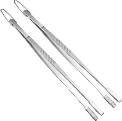 Immagine prodotto di Ibenzoa® Pinze da cucina, 30 cm, in acciaio inossidabile alimentare, set da 2 – impugnatura antiscivolo, resistente al calore e lavabile in lavastoviglie