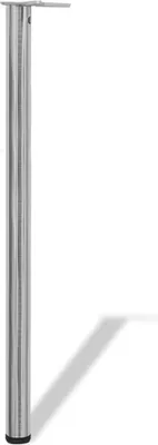 Obrázek produktu pro vidaXL 4x výškově nastavitelná stolová noha kartáčovaný nikl 1100 mm