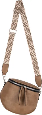 Produktbild von Bauchtasche Umhängetasche Crossbody-Bag Hüfttasche Kunstleder Italy-Design TAN