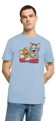 Produktbild von Spreadshirt Tom Und Jerry Fröhliche Freunde Männer Premium T-Shirt, L, Hellblau