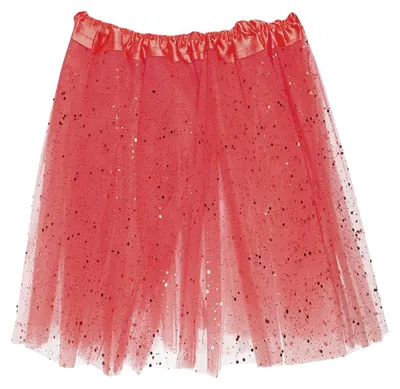 Productafbeelding van Fiestas Guirca - Glittertüllrok voor dames, model FG1596 (one size) (rood), AI-gegenereerde afbeelding
