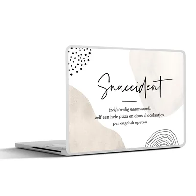 Produktbild von MuchoWow® Laptop Aufkleber Sticker Cover Zitate - Snaccident definition - Sprichwörter - Wörterbuch 30x22 cm - Laptop-Sticker