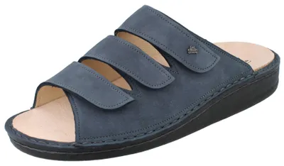 Produktbild von FINN COMFORT Korfu Damen Herren Pantolette marineblau Nubukleder - Größe: 43