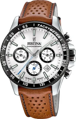Produktbild von Festina Leder Herren Uhr Armbanduhr braun Elegant D2UF20561/1