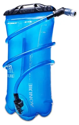 Produktbild von AONIJIE 1.5L/2L/3L Faltbares TPU Wasserbeutel Trinkblase Trinkbeutel mit Schlauch und Mundstück für Marathon Running Wandern (1.5L)