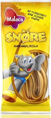 Produktbild von Malaco Snöre Karamel-Kola 94g