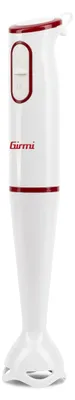 Stabmixer 400 W, abnehmbarer Schaft, 2 Stufen, weiß-rot