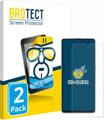 Produktbild von 2x Für Samsung Galaxy Note 10 Lite Schutzfolie BROTECT Displayschutz Display Schutz Folie Klar Transparent