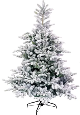 Produktbild von Black Box Trees Grimshaw Weihnachtsbaum mit Schneeeffekt - Weihnachten Dekoration mit Scharnierkonstruktion - Weihnachtsdeko mit 2326 Spitzen - H215 x Ø152 cm - Grün Frosted