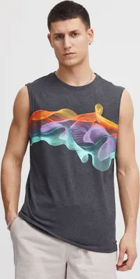 Produktbild von !Solid SDPedros Herren Tank Top mit Print und Rundhalsausschnitt Regular Fit