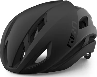 A black Giro bicycle helmet is shown against a white background.