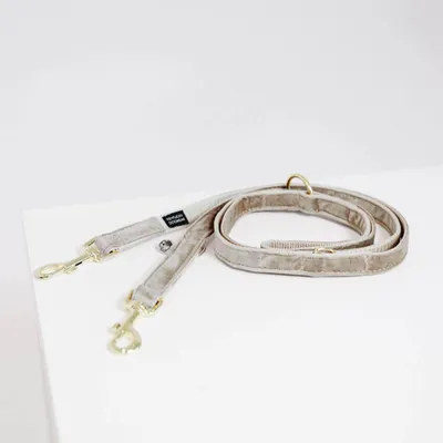 Produktbild von Kentucky Dogwear Hundeleine Velvet 200 cm Size L Beige