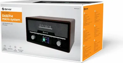 Image de Inter Sales Denver MDA-525DW, 3,18 kg, bois, lecteur CD portable