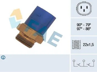Obrázek produktu pro Spínač teploty, ventilátor chladiče