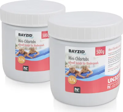 Produktbild von 2x 500 g BAYZID® Mini - Chlortabs 2,7 g für kleine Pools