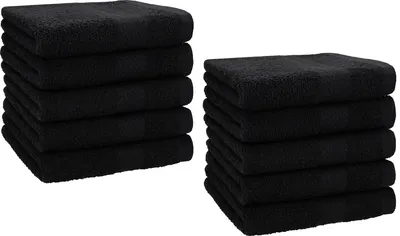 Produktbild von Betz Premium Seiftücher Set 10-teilig – 10× Seiftuch 30×30 cm, 100% Baumwolle 470 g/m², weich & saugstark, ® Farbe schwarz