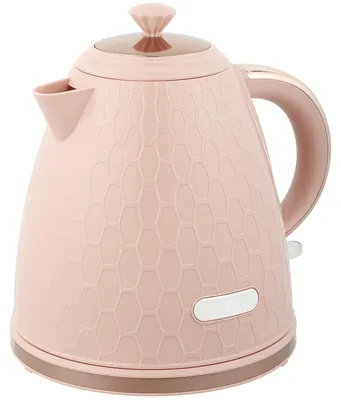 Immagine prodotto di Bollitore HOMCOM, capacità 1,7L, senza BPA, 2200 W, con base girevole a 360°, filtro anticalcare, colore rosa chiaro