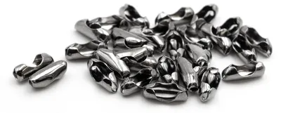 Produktbild von Vintageparts 30 Kugelkettenverschlüsse gunmetalfarben für 2,4mm Kugelketten