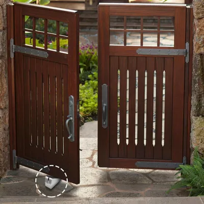 Produktbild von Zwergroße deurstopper für Innen und Außen - Höhe 75 cm - Antislip und verstellbar - Aus Edelstahl mit Gummi-Deurhaken