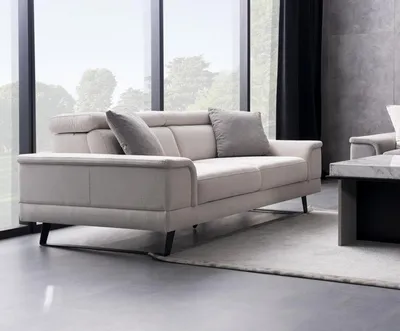 Immagine prodotto di Divano a 2 posti Divano a 2 posti Divano doppio imbottito con bracciolo beige