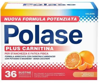 Immagine prodotto di Polase Plus Carnitina 36 Bustine Granulato Effervescente Da 6,8 G