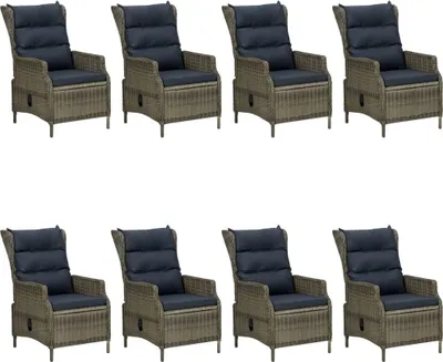 Produktbild von vidaXL 9-tlg. Garten-Essgruppe Braun