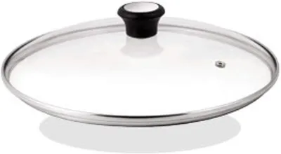 Productafbeelding van Tefal 28097612 - Ronde deksel, zwart, roestvrij staal, transparant