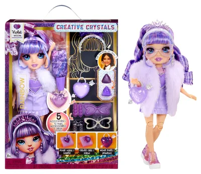 Produktbild von Rainbow High Creative Crystals Fashion Doll- Violet, Modepuppe, Weiblich, 8 Jahr(e), 280 mm, Mehrfarbig