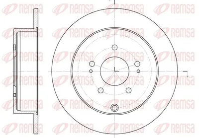 Produktbild von 2x REMSA Bremsscheibe 6997.00 hinten für MITSUBISHI GRANDIS (NA_W) 302mm 58 7mm