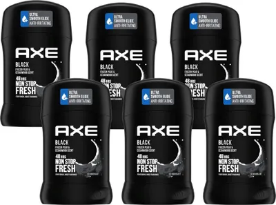 Produktbild von AXE Deo Stick Black im 6er Set, Männerdeo ohne Aluminium, Herren Männer Men Deodorant (6x 50ml)