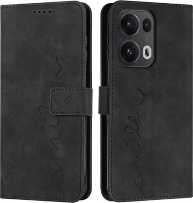 Produktbild von OPPO Reno13 Pro 5G Hülle - Coverup Smile Klapphülle - Schwarz