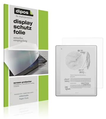 Produktbild von 2x Schutzfolie für reMarkable Paper Pure matt Displayschutzfolie Folie Display Schutz dipos