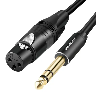 Immagine prodotto di Cavo XLR a jack da 6,35 mm - 10 metri - Prestazioni professionali