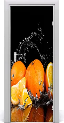 Produktbild von Tulup Türaufkleber 75x205 cm Dekorative Aufkleber Selbstklebend Wasserdichte Tapete Abnehmbar Schlafzimmer Wohnzimmer Wohnkultur - Orangen