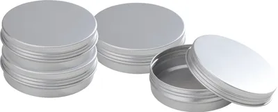 Produktbild von VBS Cremedose "Rund" mit Schraubdeckel, Aluminium 100 ml, 4 Stück